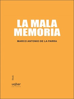 cover image of La mala memoria